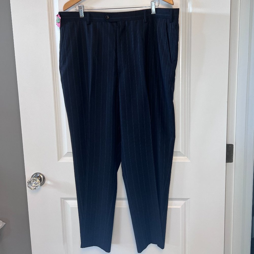 Perry Ellis Mens Black Dress Pants Trousers Waist 40